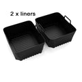 Rectangle Air Fryer Silicone Liner for Ninja Reusable Non-Stick Basket
