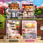 Wooden Miniature Doll House DIY 3D Puzzle Building Kit