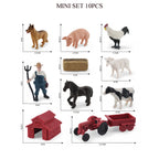 Mini Farm & Wildlife Animal Figurine Set