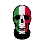 Halloween Skeleton Mask Elastic Mesh Hood Scary Party Cosplay Prop Breathable Face Cover Hood