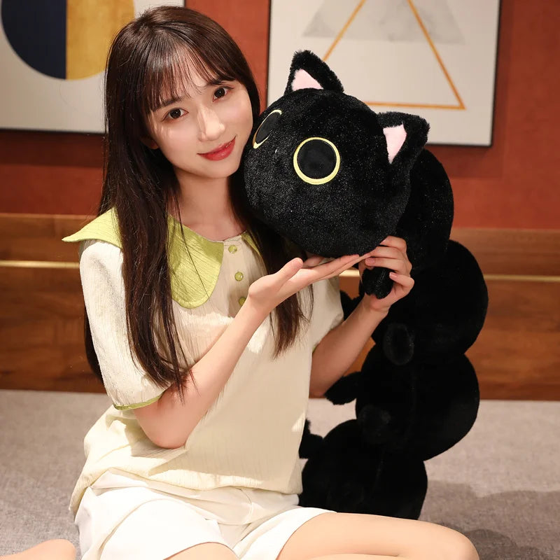 Long Cat Caterpillar Plush Toy – Soft Stuffed Pillow Cushion