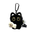 Cute Cartoon Black Cat Plush Keychain Kawaii Bag Charm