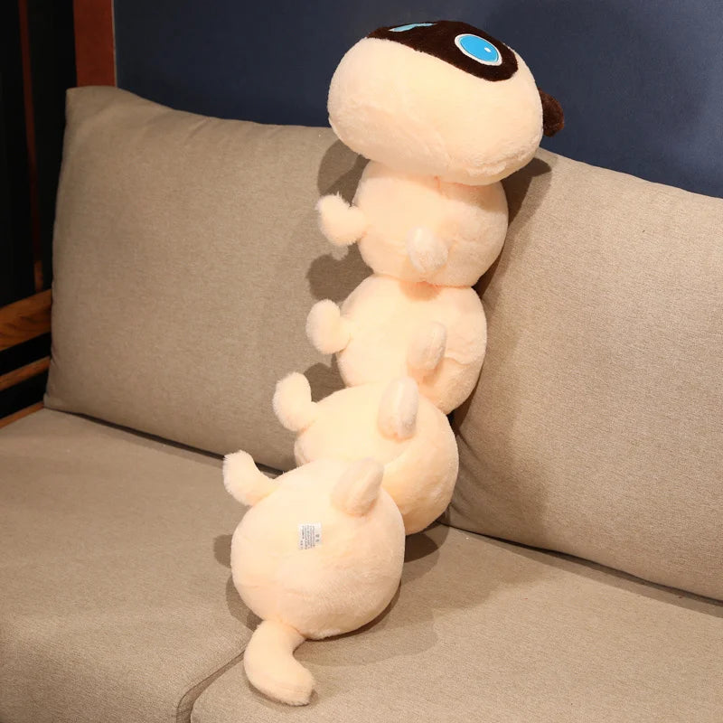 Long Cat Caterpillar Plush Toy – Soft Stuffed Pillow Cushion