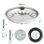 Stainless Steel Sink Strainer – Kitchen Drain Filter Basket