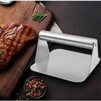 Heavy Duty Stainless Steel Smash Burger Press – BBQ Patty Smasher & Meat Press Tool - 10cm