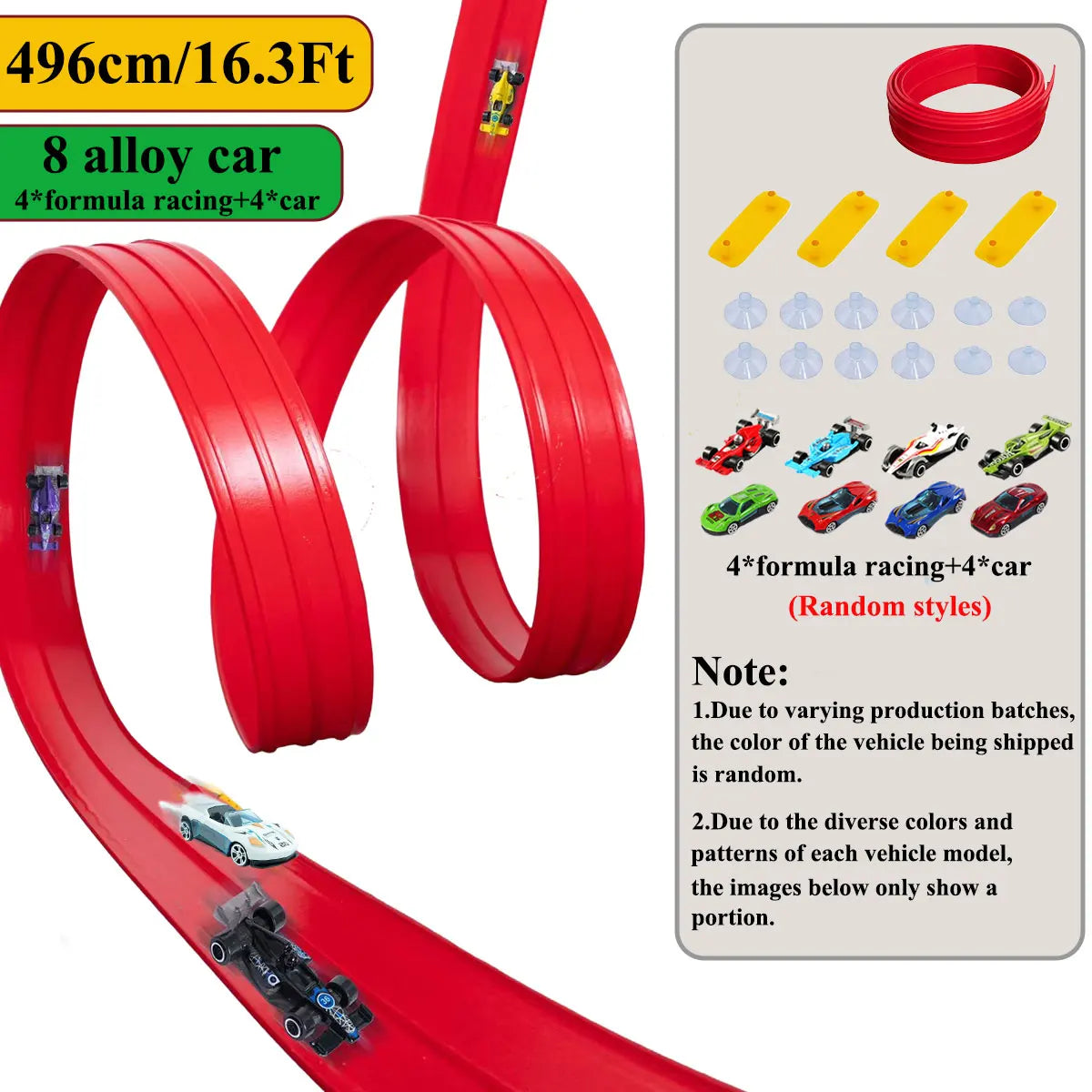 Flexible DIY Race Track Mini Car Playset