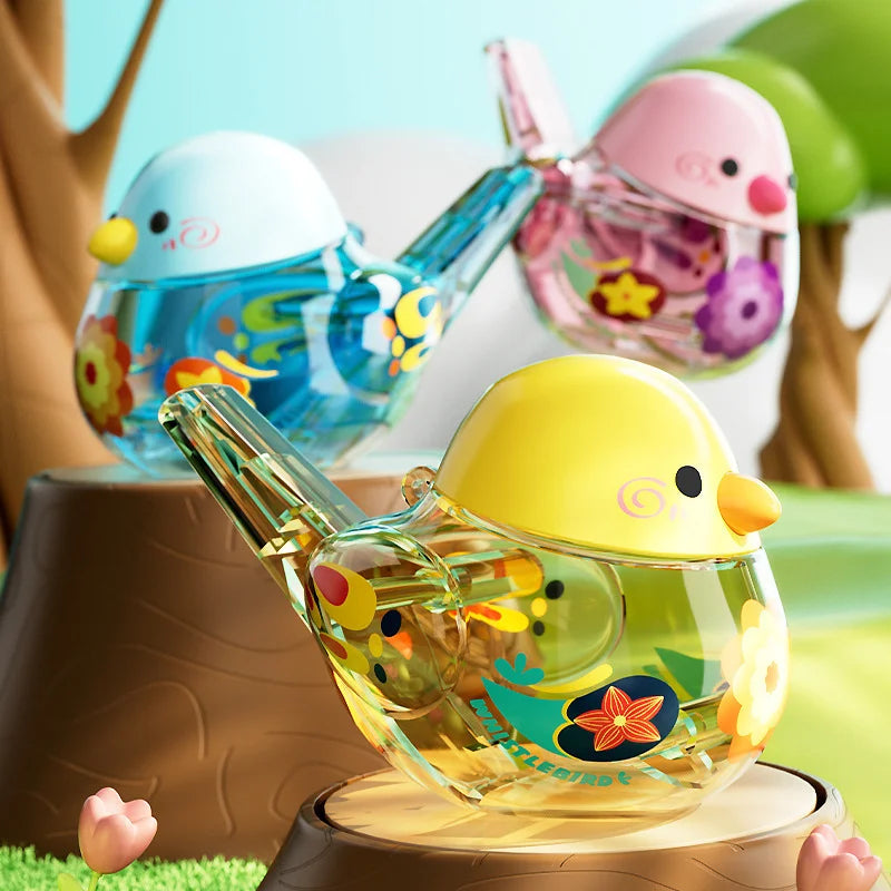 In Stock Water‑Filled Bird Whistle Transparent Musical Toy Change Voice Sound Training Novelty Leisure Trendy Toy Festival Gifts