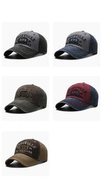 Washed Embroidered Baseball Cap with Curved Brim for Everyday Style