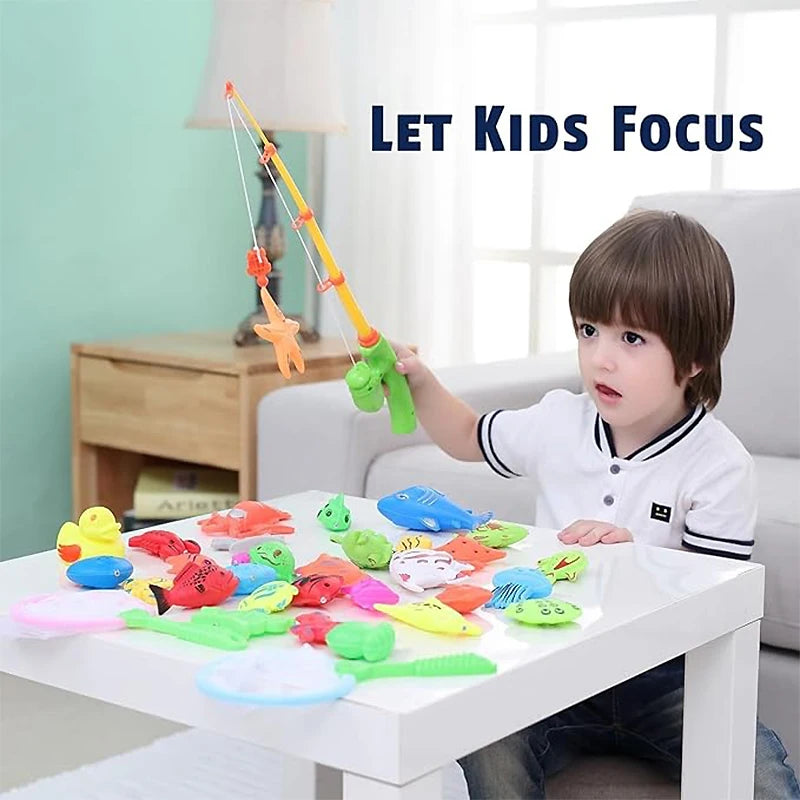 Children Bathtub Fishing Toy Swimming Bathing Pool Water Floating Fish Toy Parent-child Interactive Toys Game Children Toys new