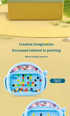 Magnetic Beads Doodle Board with Pen for Creative Learning and Drawing