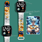 Bandai Dragon Ball Z Fashion Cartoon Action Printing Anime LED Type Watches Kids Watch Birthday Gifts Toys