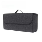 Large Car Trunk Storage Bag Soft Felt Organizer Anti-Slip Boot Compartment Accessory for Vehicle Tool And Item Organization
