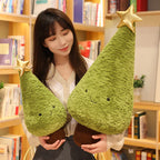 Christmas Tree Plush Toy Pillow – Cute Festive Stuffed Cushion