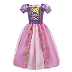 Girls Rapunzel Princess Costume Dress – Tangled Cosplay Outfit