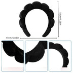 3PCS Spa Bubble Headband & Wristbands Skincare Set