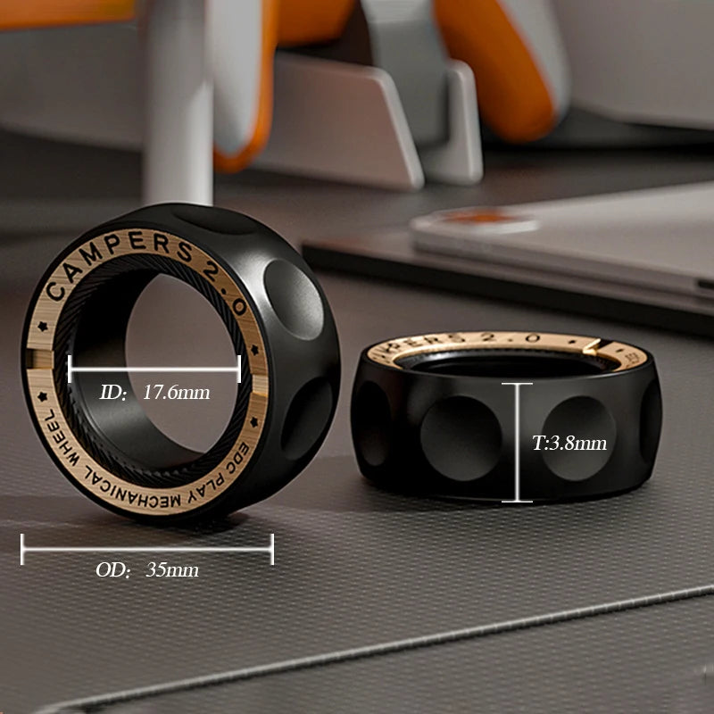 Magnetic Fidget Spinner Ring Stress Relief Toy for Adults & Teens