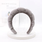 Velvet Sponge Spa Headband for Face Washing & Skincare
