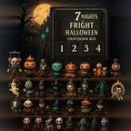 7/15/31 Nights of Fright Halloween Countdown Blind Box with Figurines, Halloween Advent Calendar 2025 Scary Mini Dolls Gift Boxs
