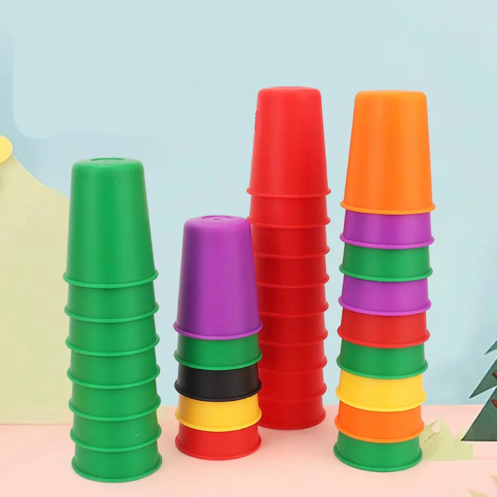 Montessori Mini Stack Cup Color Matching Game