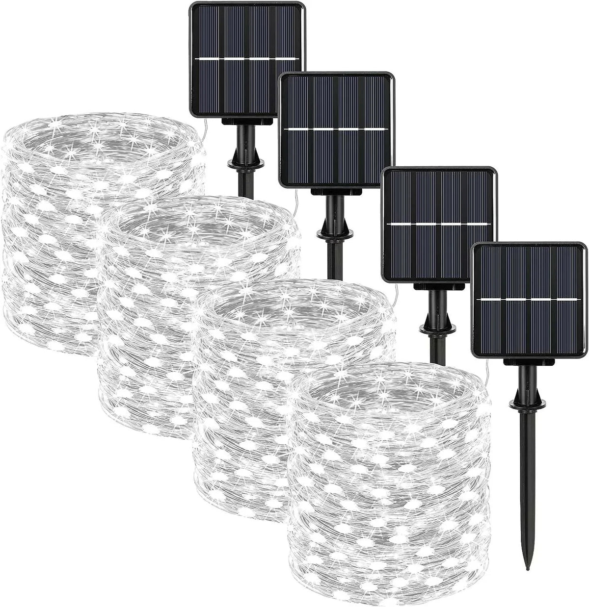 Solar Led Light Outdoor Christmas Lights 8Modes Copper Wire Fairy Garland Lamps Waterproof Garde Tree Decor