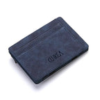 Quality PU Leather Mini Men Card Holder Wallets Zipper Coin Pocket Slim Magic Male Wallet Credit Bank Card Case Small Man Purses