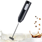 Wireless Electric Milk Frother Type-C Rechargeable Handheld Coffee Whisk Mixer