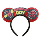 Mouse Ears Sequin Bow Cosplay Headband for Women & Adults
