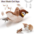 Interactive Electric Bird Cat Toy with Catnip for Indoor Play