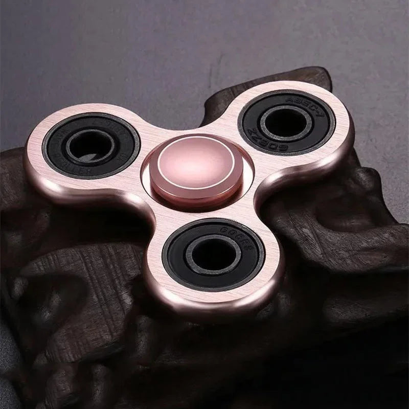 Aluminum Alloy Fidget Spinner Stress Relief Toy – Silent Desk Gadget