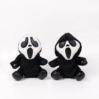 New 18cm Ghostface Plush Toy Death Figure Horror Doll Soft Stuffed Grimace  Halloween Toy Doll Halloween Decoration Doll Gifts