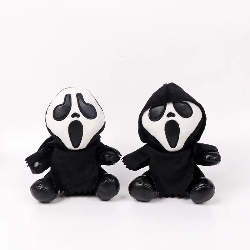 New 18cm Ghostface Plush Toy Death Figure Horror Doll Soft Stuffed Grimace  Halloween Toy Doll Halloween Decoration Doll Gifts