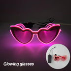 1 pcs Punk Glasses Men Women Costumes Sunglasses Luminous Led Sunglasses Boys Girls Eyewear Halloween Christmas Decor Sunglasses