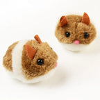 New Simulation Mechanical Mouse Toy Will Turn Around Run Away Plush Hamster Pet Kitten Safety Plush Mouse Interactive Toy Gift