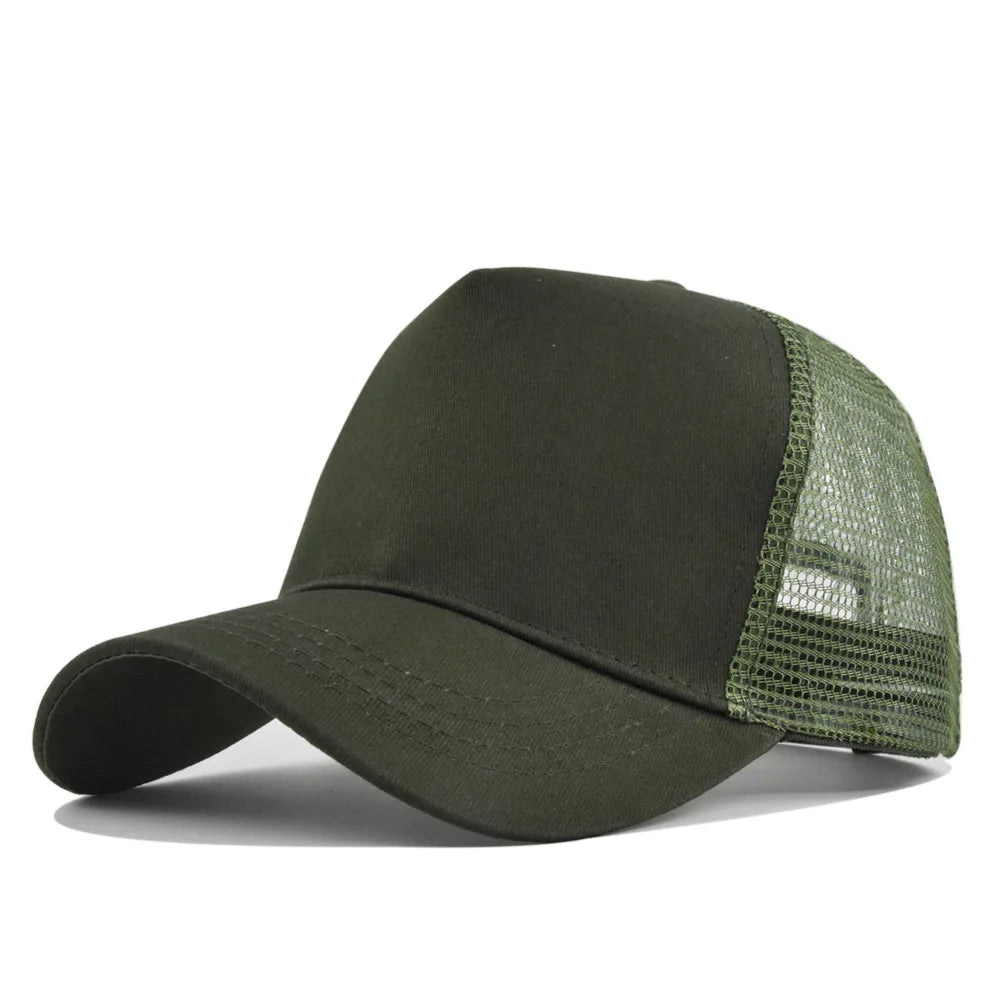 Custom Logo 5 Panel Mesh Baseball Cap for Outdoor Branding