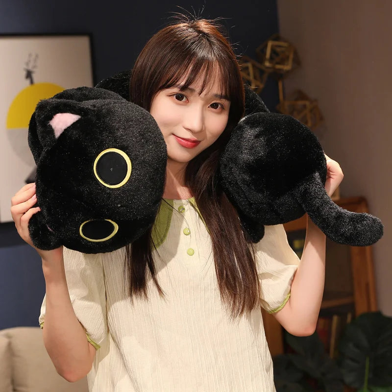Long Cat Caterpillar Plush Toy – Soft Stuffed Pillow Cushion