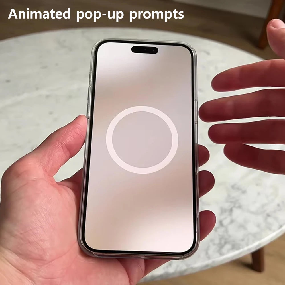 Original Clear Magnetic Phone Case For iPhone 18 17 Pro Max 16 15 14 Plus 13 12 Mini For Magsafe Wireless Charging Protect Cover