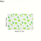 4PCS EVA Refrigerator Pad Waterproof Anti-oil Can Be Cut Washed Kitchen Placemat Drawer Shoe Cabinet Shelves Fridge Pad Home
