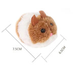 New Simulation Mechanical Mouse Toy Will Turn Around Run Away Plush Hamster Pet Kitten Safety Plush Mouse Interactive Toy Gift