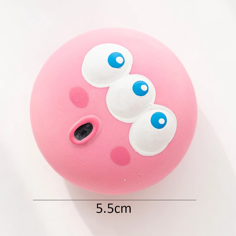 Squeaky Rubber Dog Ball for Interactive Chewing and Teeth Cleaning