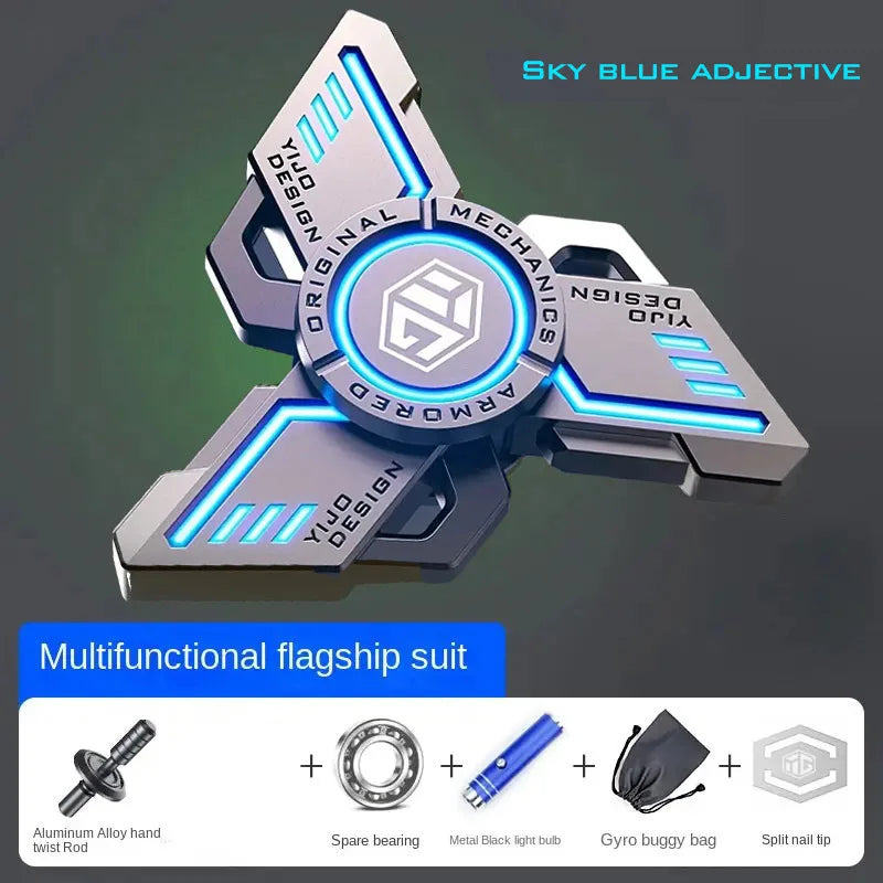 Glow Metal EDC Fidget Spinner Stress Relief Hand Toy