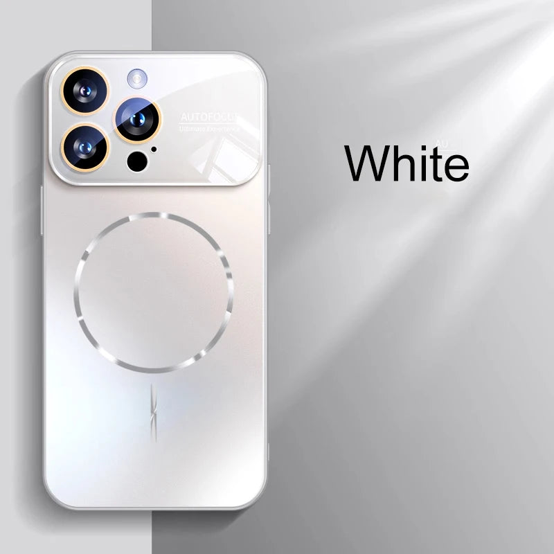 Matte AG Nano Hard Back Phone Case For iPhone 18 Pro 17 16 15 14 Pro Max Air Magnetic For Magsafe Wireless Charging Coque