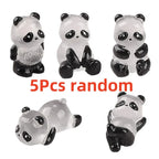 Mini Glowing in Dark Panda Toy DIY Handmade Resin Luminous  Home Ornaments Panda Decorate Micro Landscape Children's Gift
