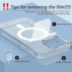 Magnetic Original Clear Case For iPhone 18 17 16 15 14 Plus13 12 Mini 11 Pro Max Funda For Magsafe Silicone Transparent Cover