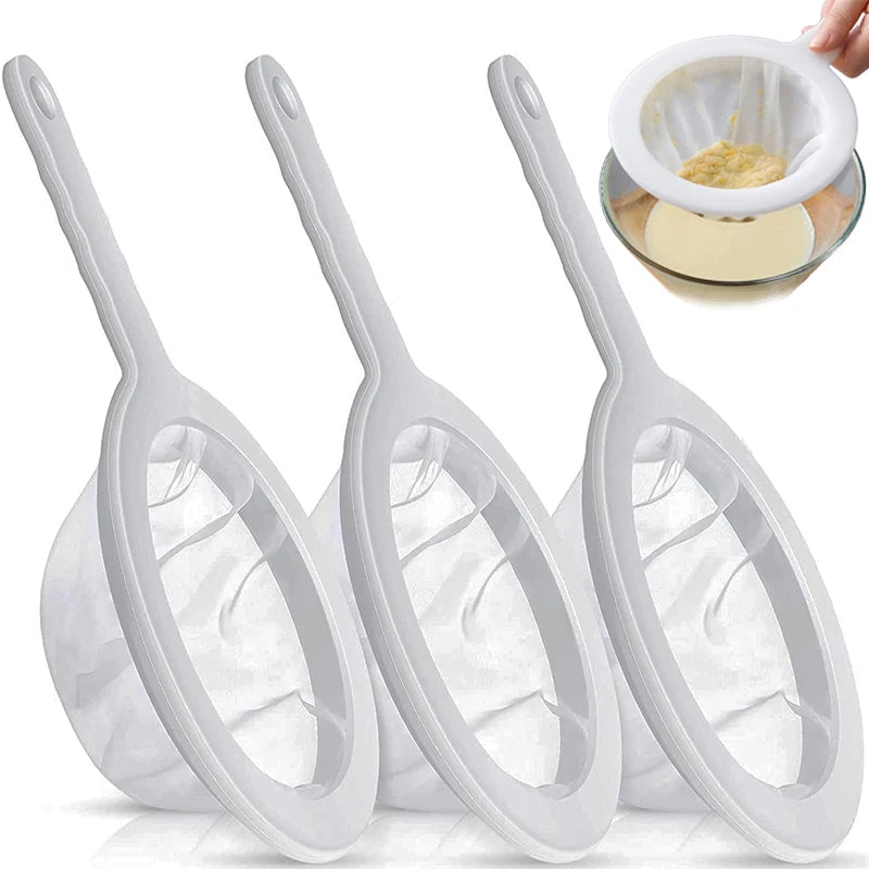 Ultra Fine Nylon Mesh Strainer Spoon for Coffee Tea and Juice Filter
