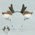 Cute Plush Deer Antler Headband for Women