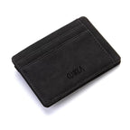Quality PU Leather Mini Men Card Holder Wallets Zipper Coin Pocket Slim Magic Male Wallet Credit Bank Card Case Small Man Purses