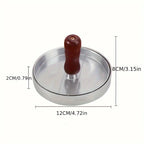 Non Stick Burger Press Patty Maker Metal Hamburger Mold for BBQ Cooking