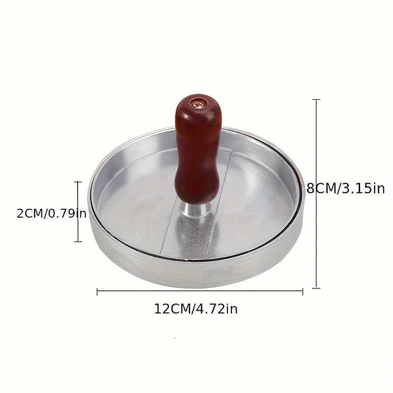 Non Stick Burger Press Patty Maker Metal Hamburger Mold for BBQ Cooking