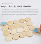 Wooden Memory Matching Pattern Puzzle Game for Kids Learning Fun