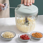 Manual Garlic Chopper – Meat Mincer & Vegetable Cutter Tool